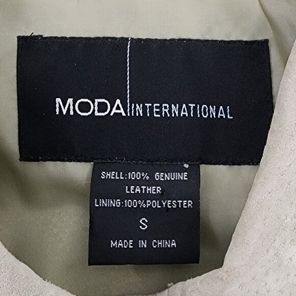 Genuine Leather Sage Green Suede Chore Coat Spring Jacket Coastal Cowgirl Boho - Picture 9 of 16